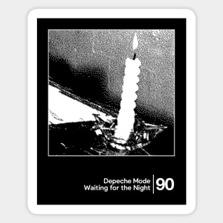 Waiting For the Night - Depeche Mode / Minimal Graphic Artwork Sticker